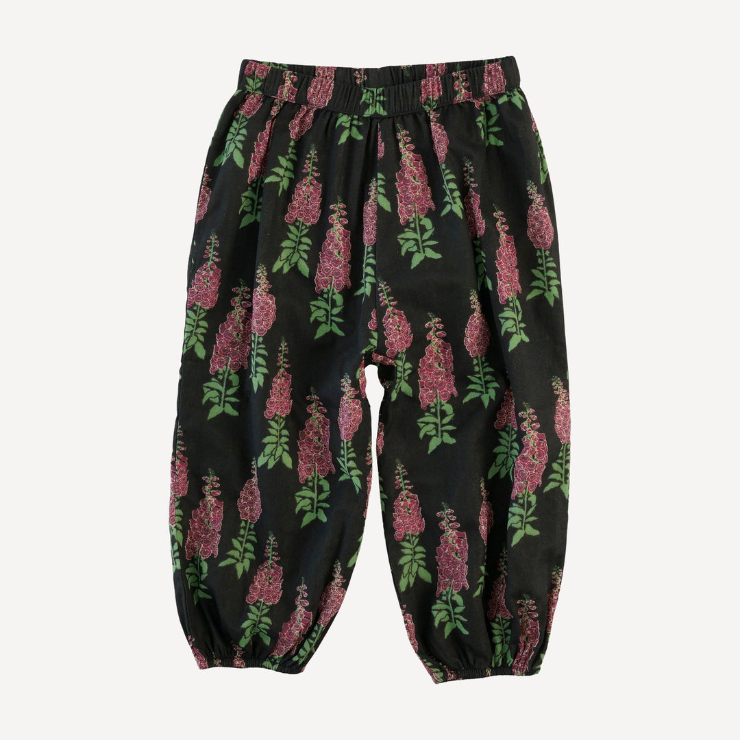 bubble pant | red foxglove | organic cotton gauze
