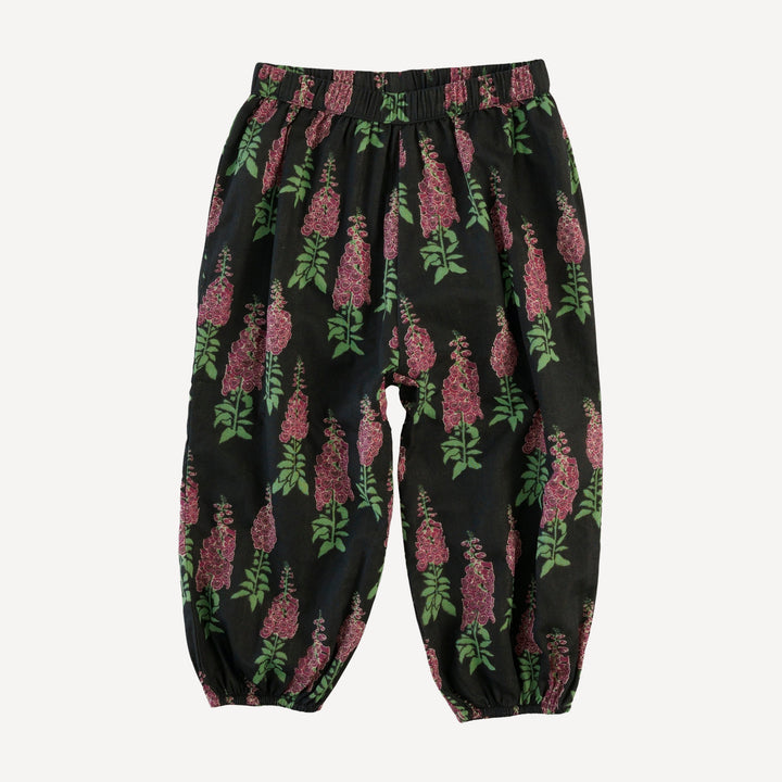 bubble pant | red foxglove | organic cotton gauze