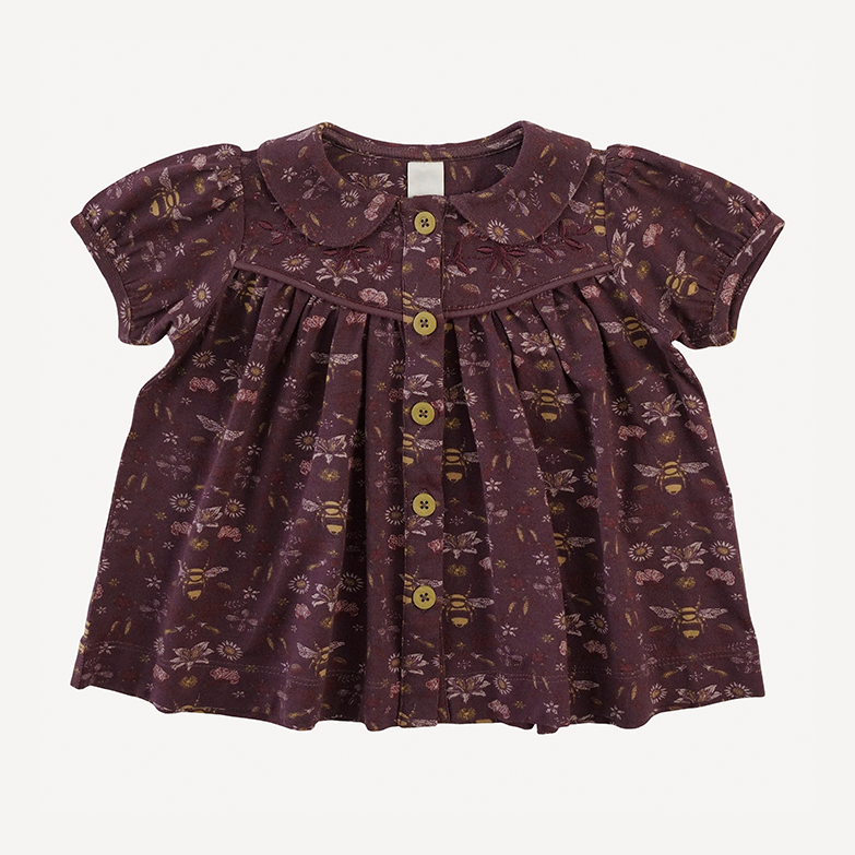 short sleeve embroidered cowgirl top | mahogany bee | modal