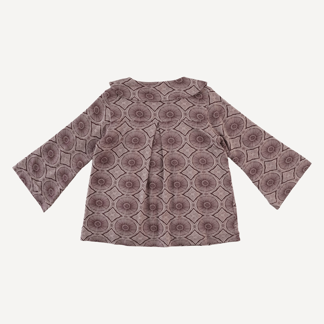 bell sleeve peter pan collar a-line jacket | doe batik | modal