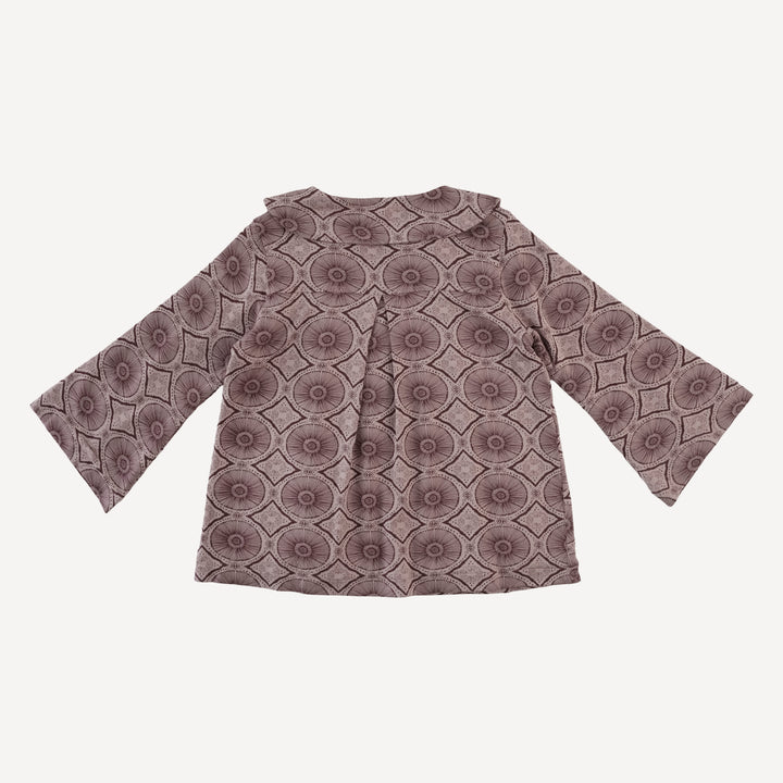 bell sleeve peter pan collar a-line jacket | doe batik | modal