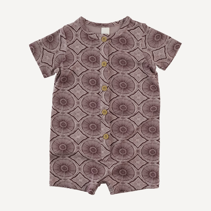 short sleeve button shortie | doe batik | modal