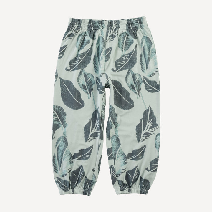 short sleeve relaxed jogger set | arctic leaf | modal