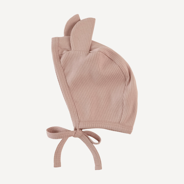 bear hat | cottage rose | organic cotton single rib