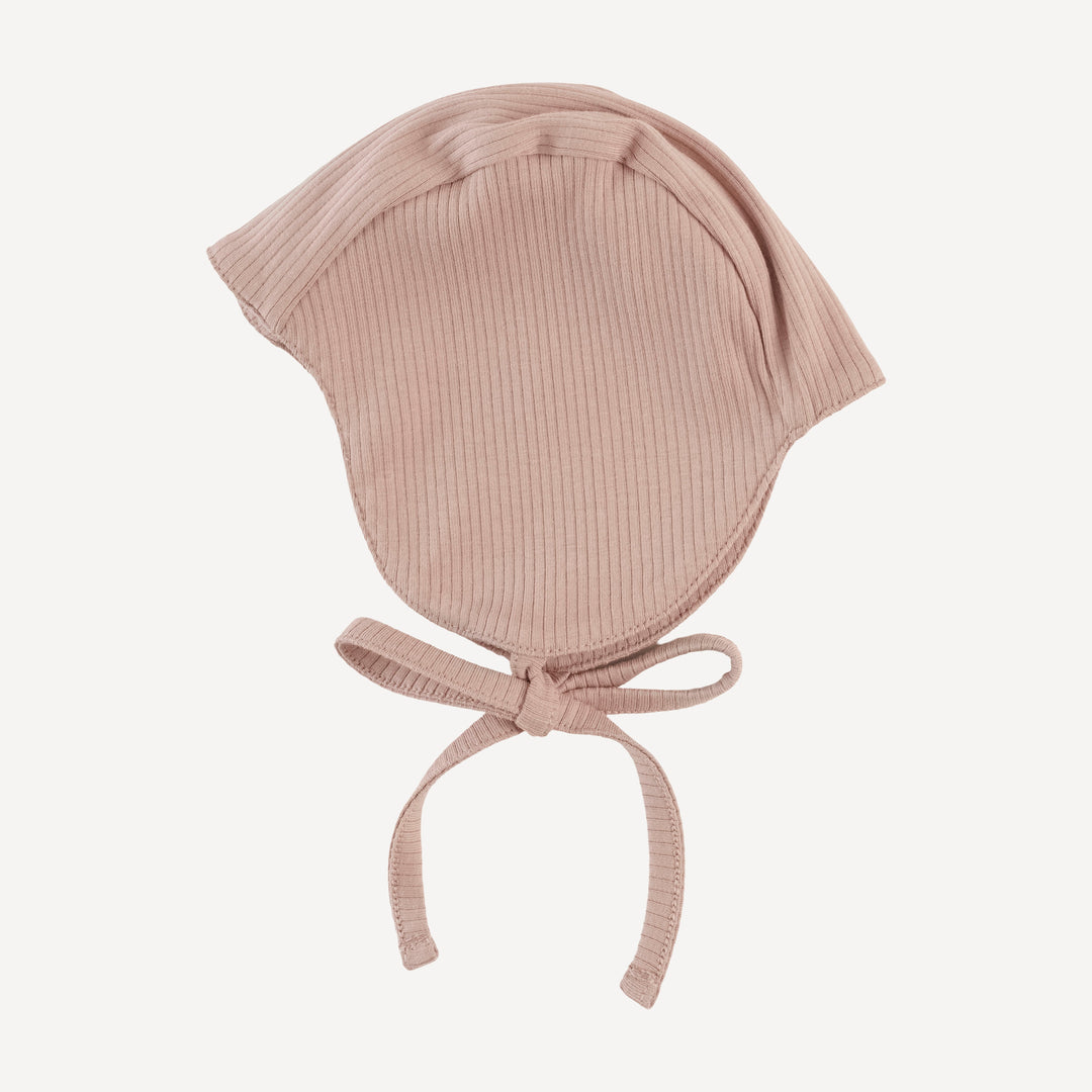 flight hat | cottage rose | organic cotton single rib