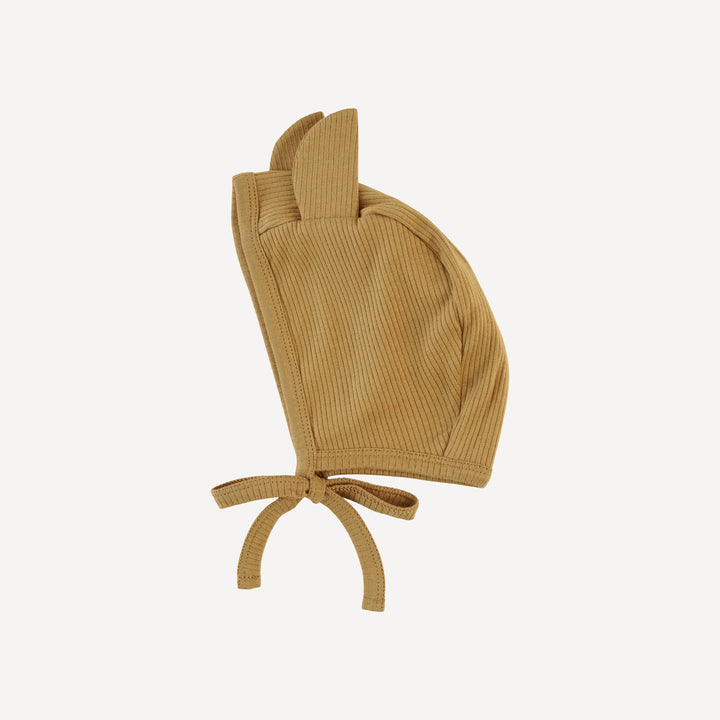 bear hat | fennel | organic cotton single rib