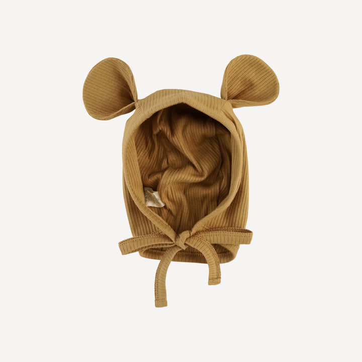 bear hat | fennel | organic cotton single rib