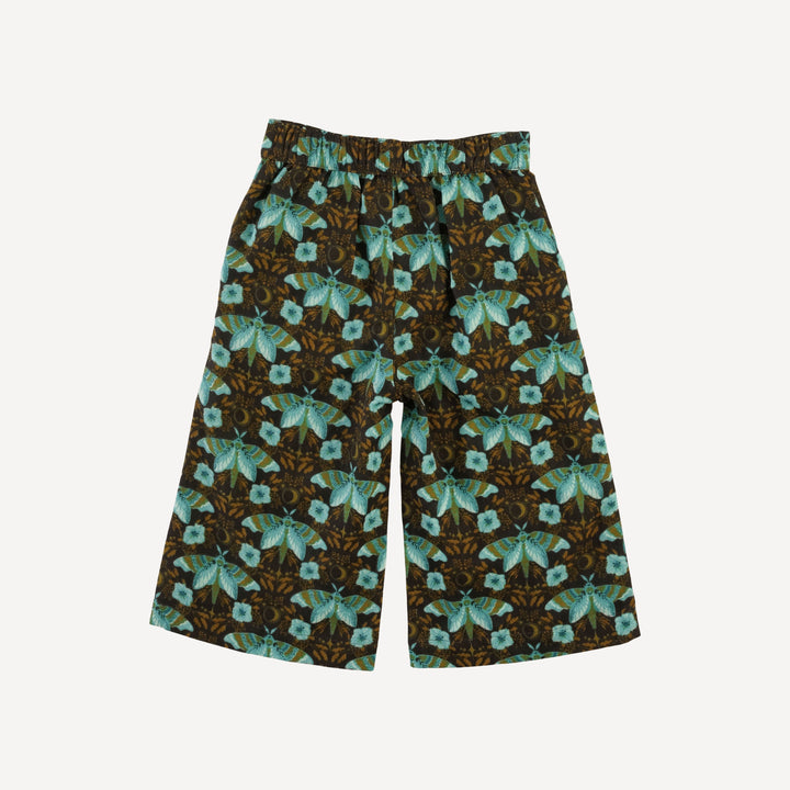 piped sailor pant | aqua butterfly night | organic cotton gauze