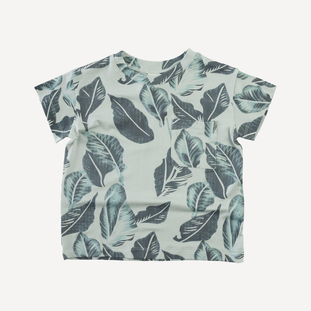 short sleeve relaxed classic pocket tee | arctic leaf | modal