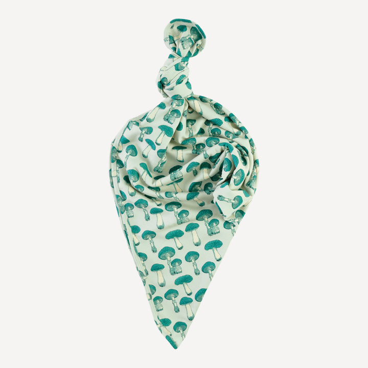 single layer blanket | aqua fungi | organic cotton interlock