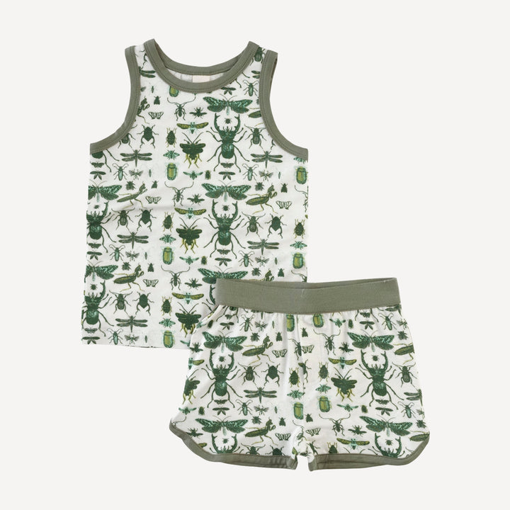 retro tank set | green insects | modal