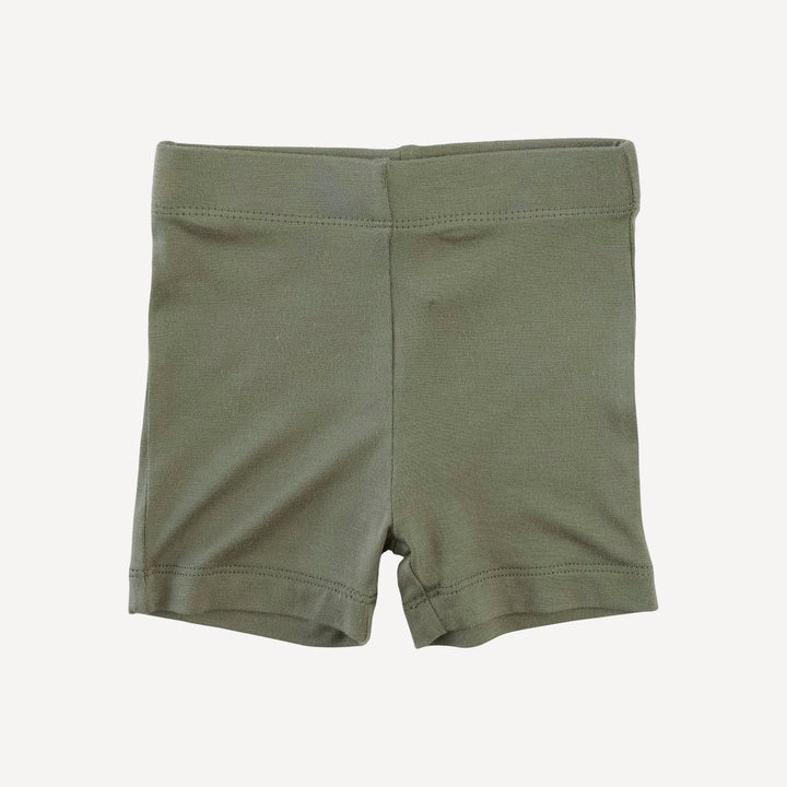 spaghetti strap smocked top + bike short set | green insects | modal