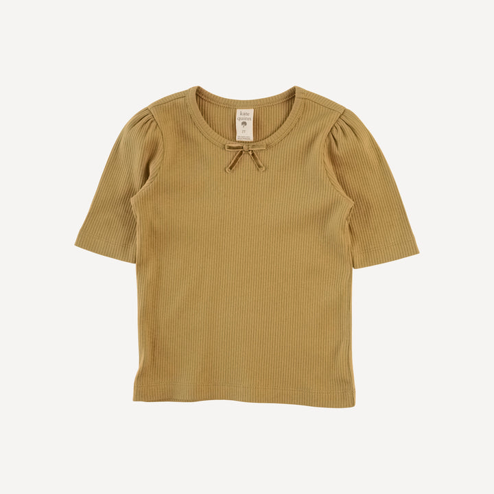sarah bow top | fennel | organic cotton single rib