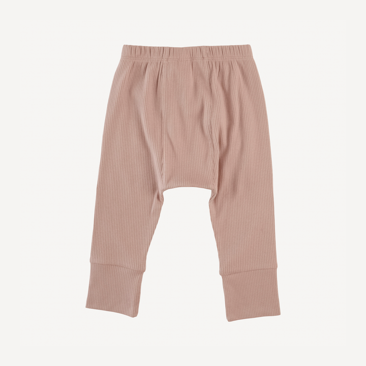 classic panda pant | cottage rose | organic cotton single rib
