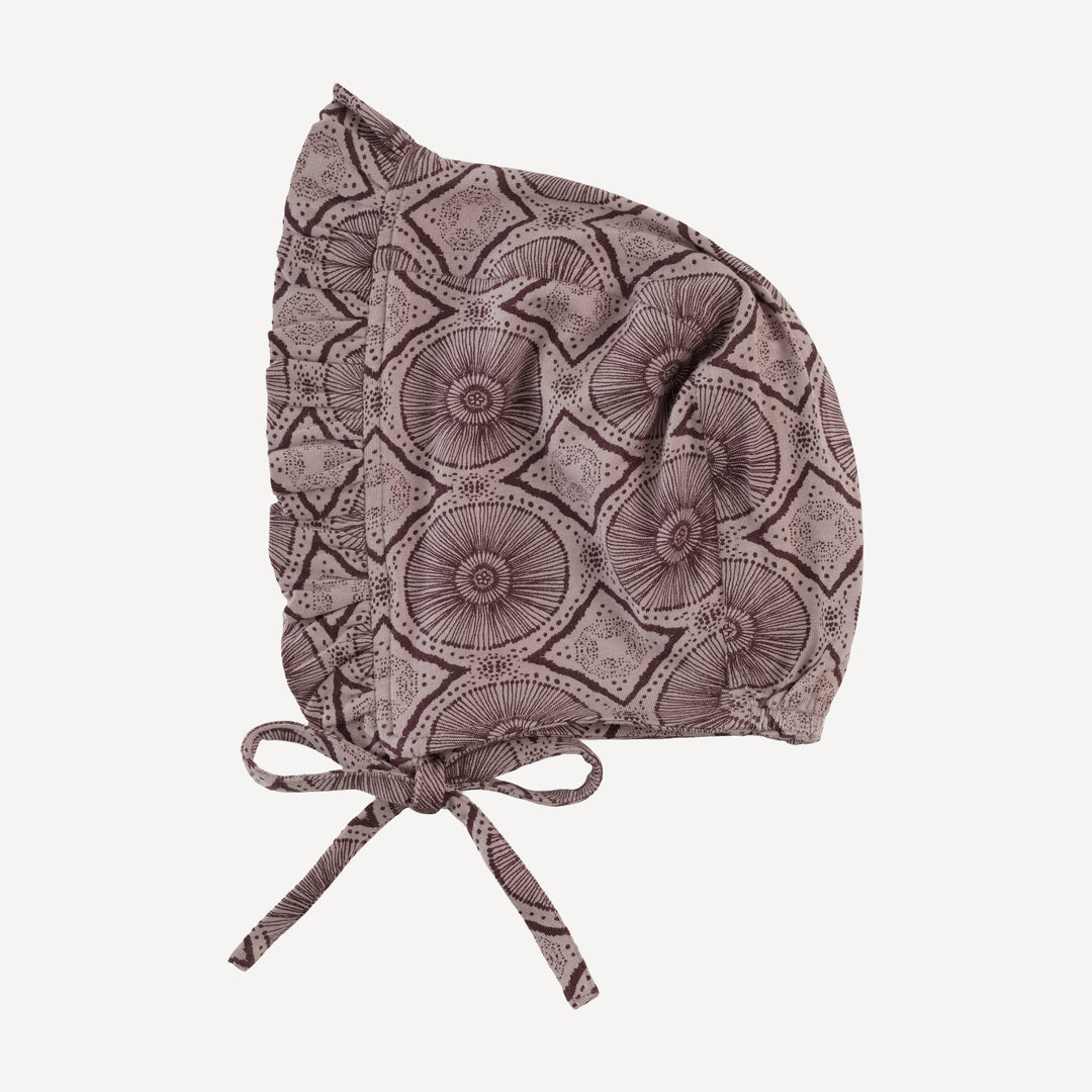 small ruffle bonnet | doe batik | modal