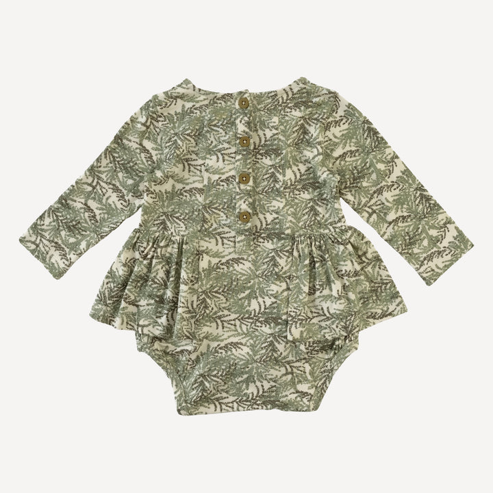 long sleeve ballerina bubble | woods fern | modal