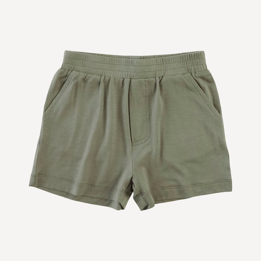 topstitch tank + relaxed short set | woods fern | modal