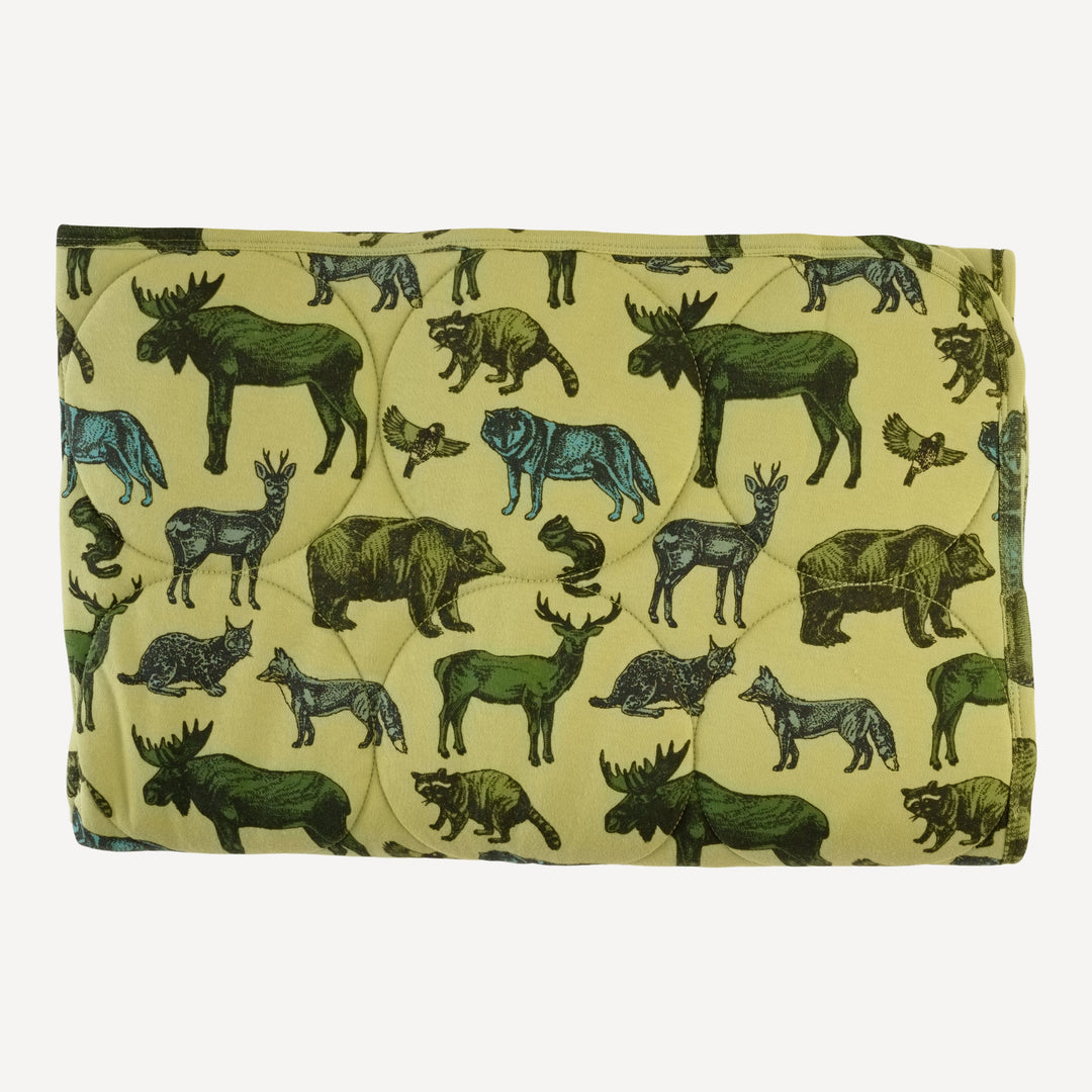 classic circle quilt | forest animals | organic cotton interlock