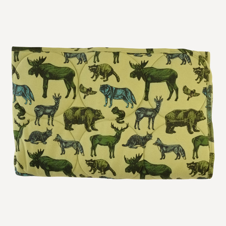 classic circle quilt | forest animals | organic cotton interlock