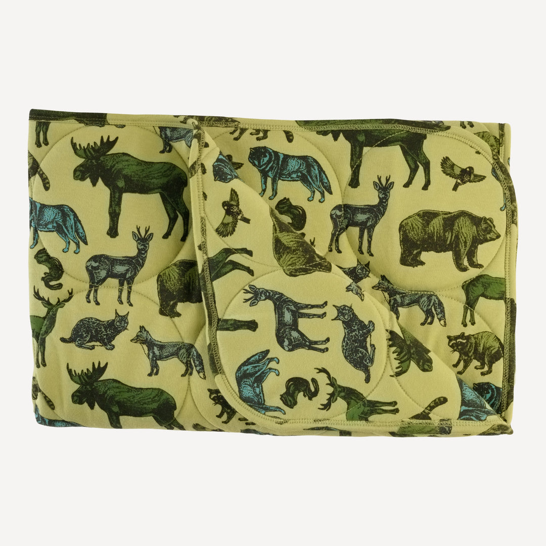 classic circle quilt | forest animals | organic cotton interlock