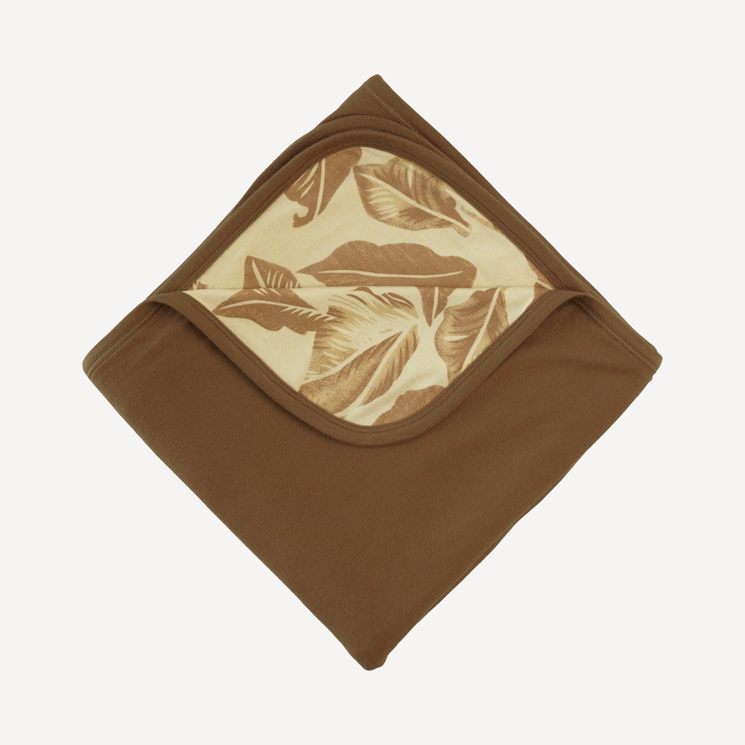 double layer blanket | porcini leaf | modal