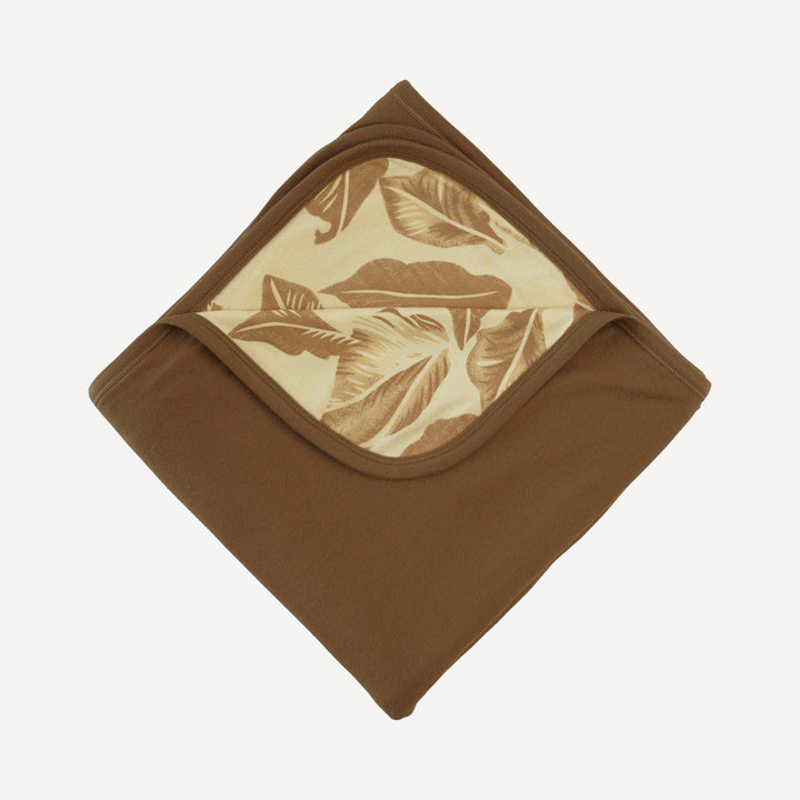 double layer blanket | porcini leaf | modal