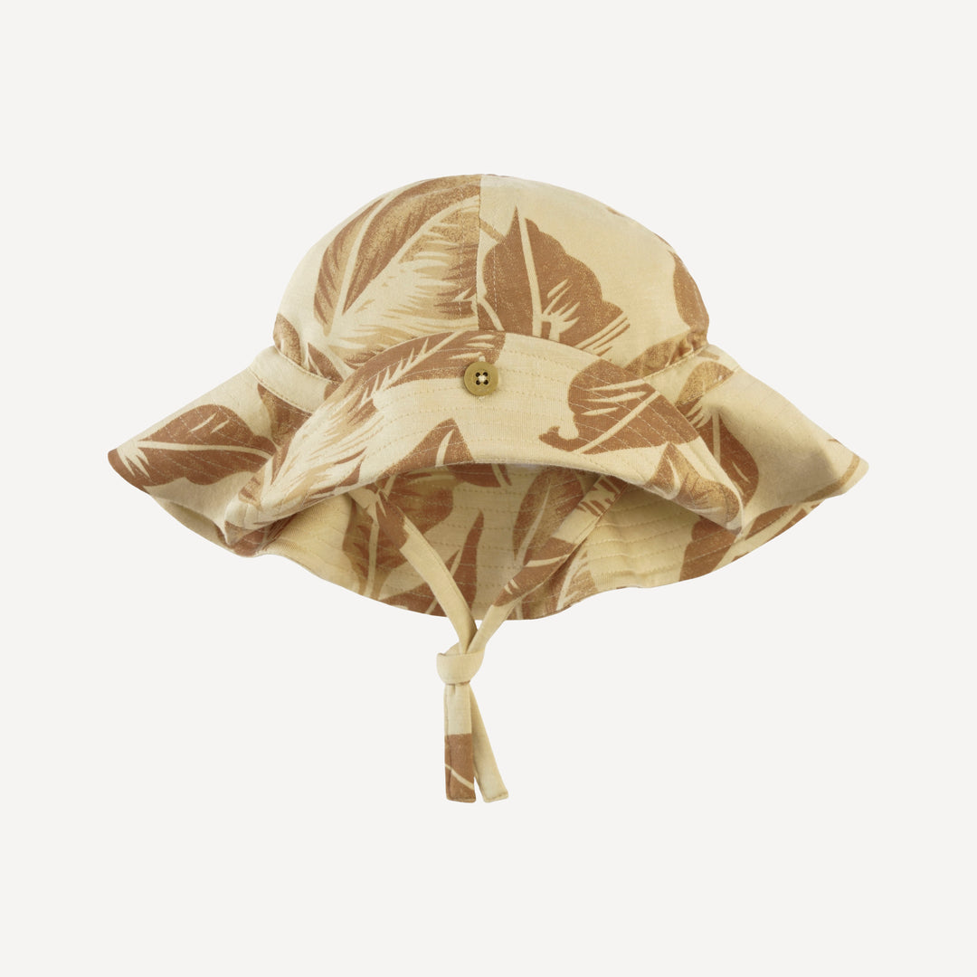 button sun hat | porcini leaf | modal