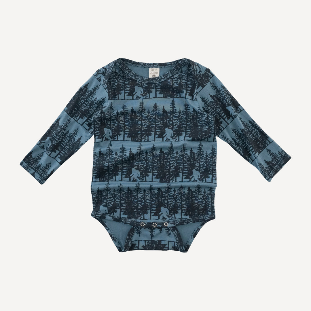 long sleeve lap neck bodysuit | sasquatch | bamboo
