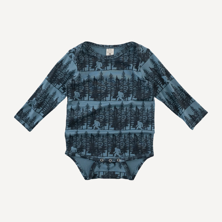 long sleeve lap neck bodysuit | sasquatch | bamboo