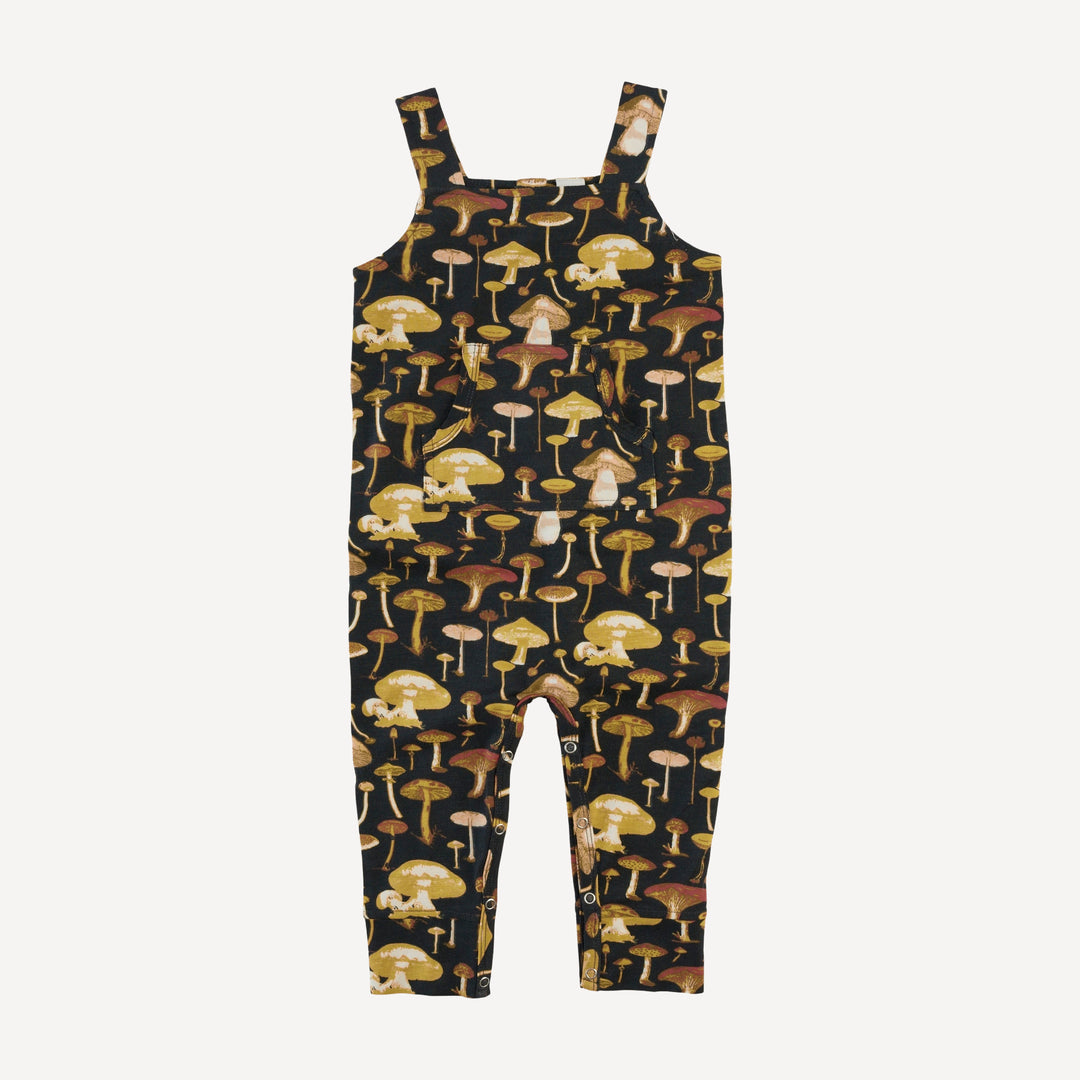 kanga pocket overall | black mushroom litho | modal