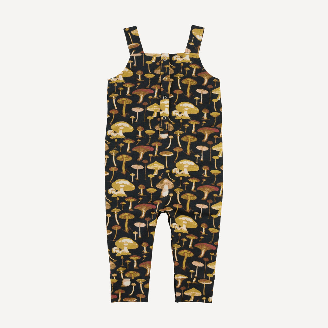 kanga pocket overall | black mushroom litho | modal