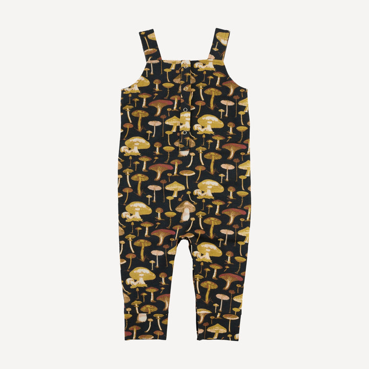 kanga pocket overall | black mushroom litho | modal