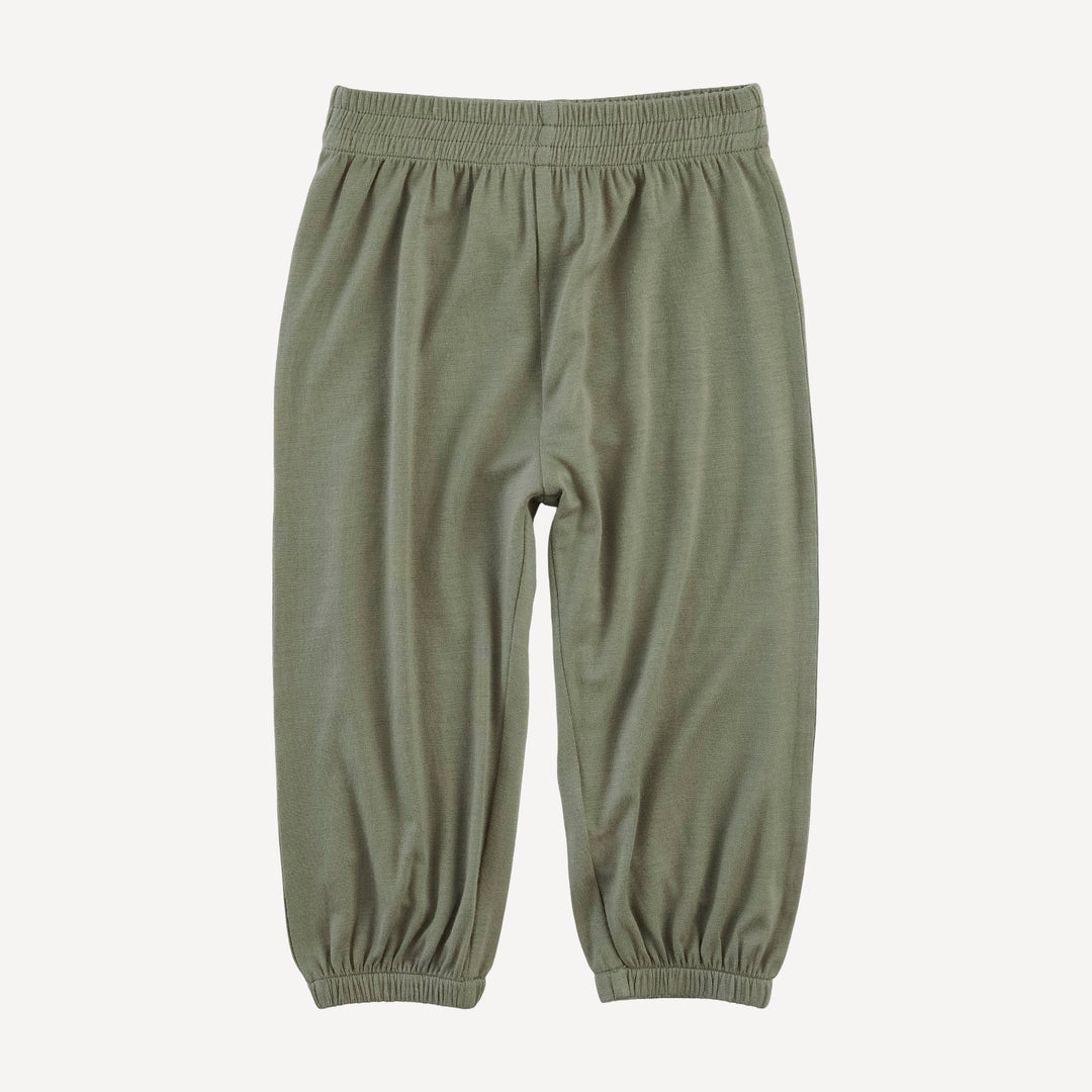 long sleeve relaxed jogger set | vetiver | modal