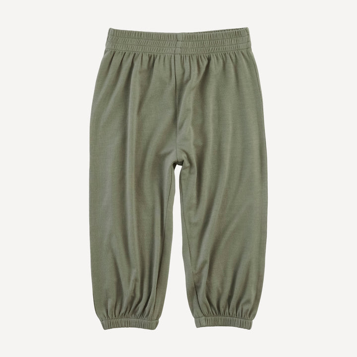 long sleeve relaxed jogger set | vetiver | modal