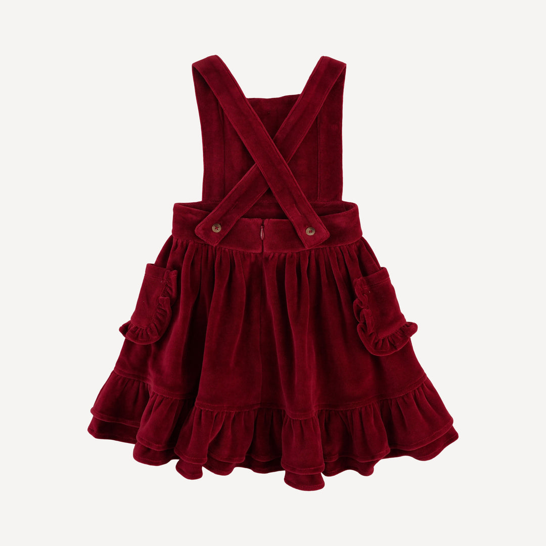 penelope dress | berry basket | organic cotton velour