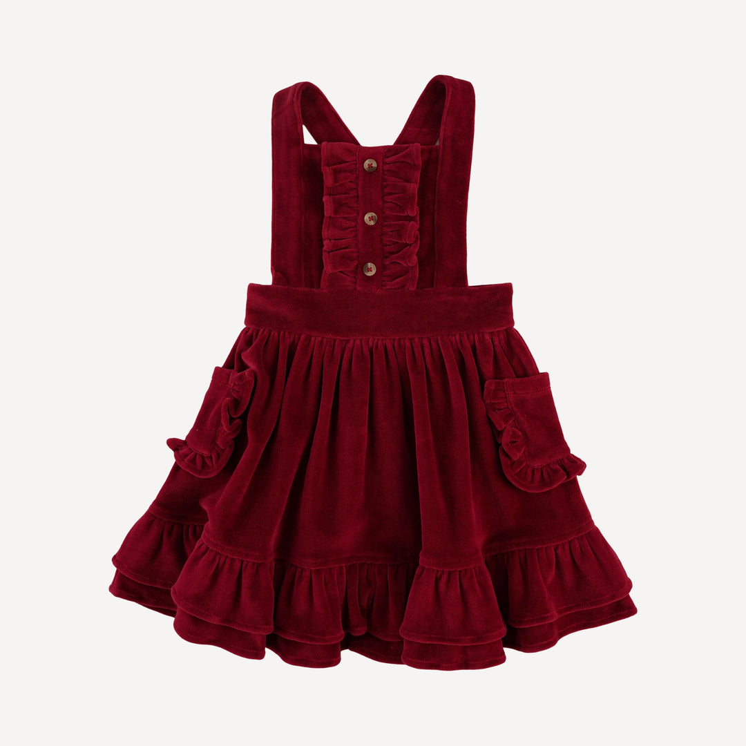 penelope dress | berry basket | organic cotton velour