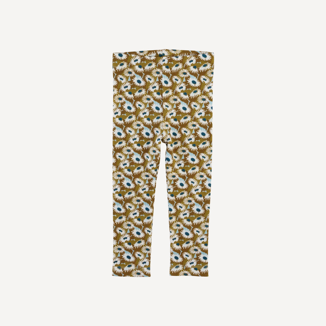 balloon sleeve sweatshirt and legging set | blue daisy garden | organic cotton interlock