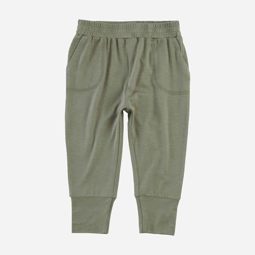 slim sport jogger | vetiver | modal