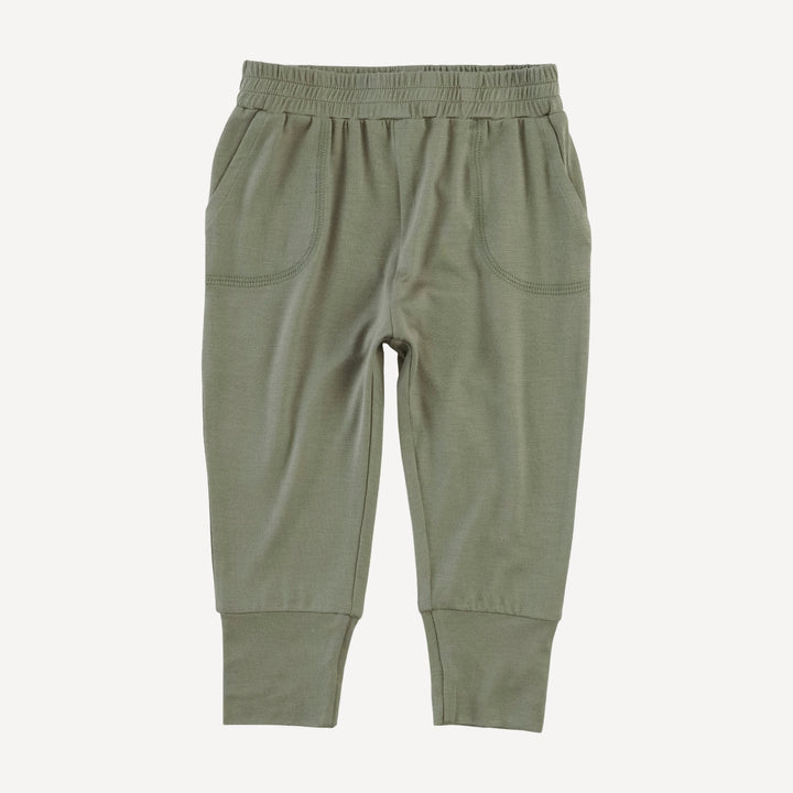 slim sport jogger | vetiver | modal