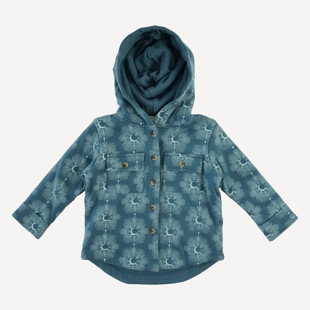 shacket | cosmic moon | loop sweat