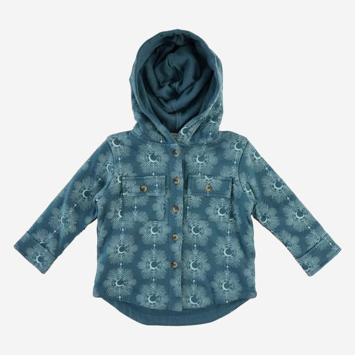 shacket | cosmic moon | loop sweat