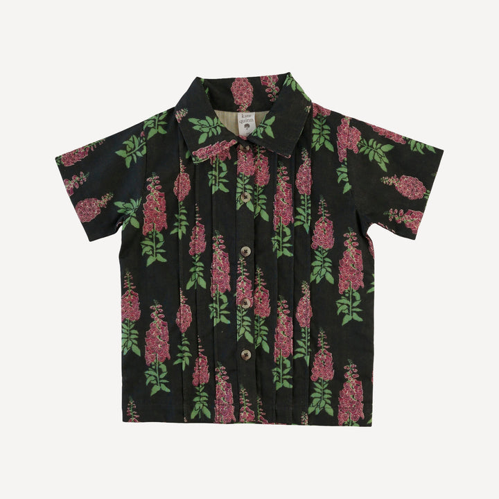 benny shirt | red foxglove | organic cotton gauze
