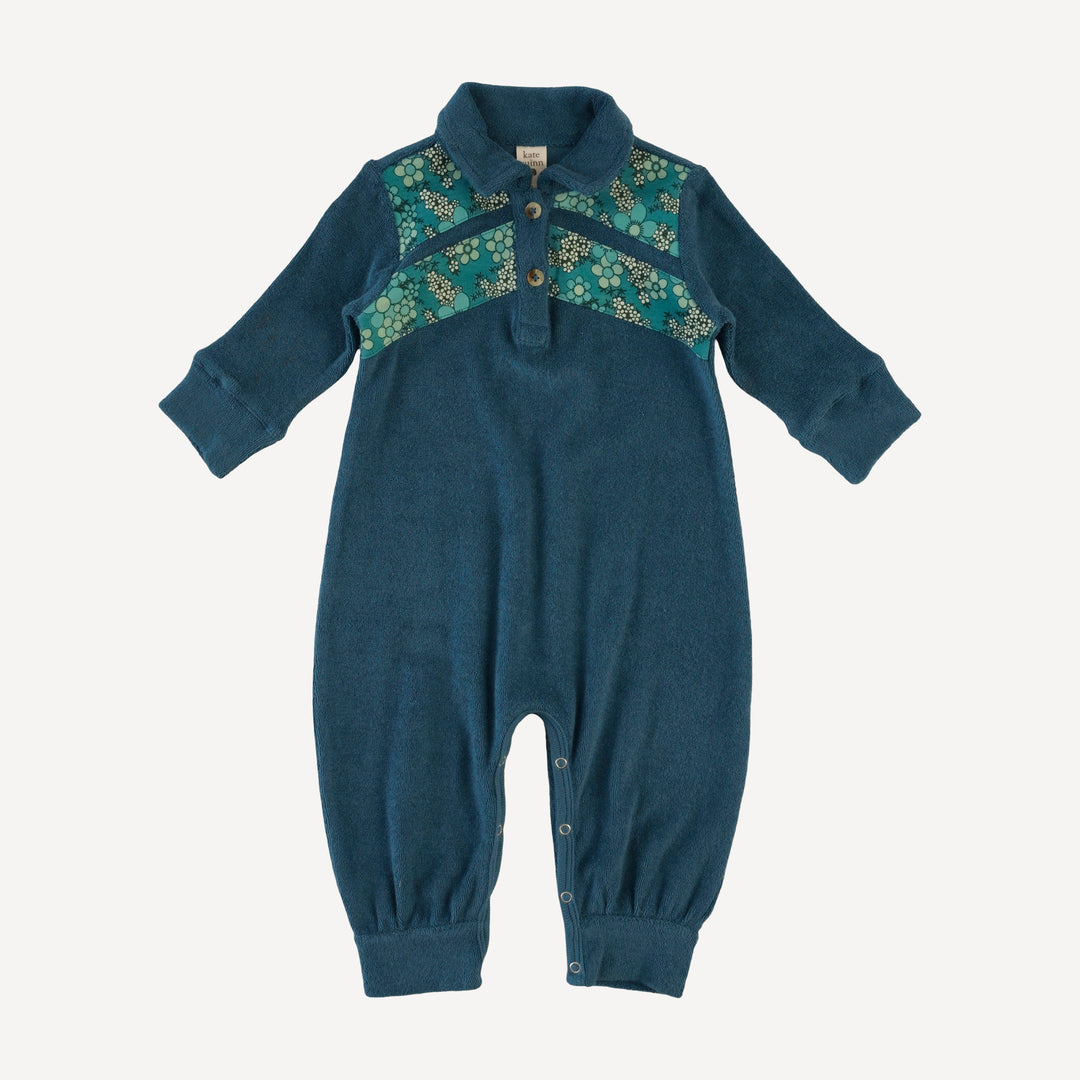 long sleeve retro bubble jumpsuit | tapestry | loop sweat
