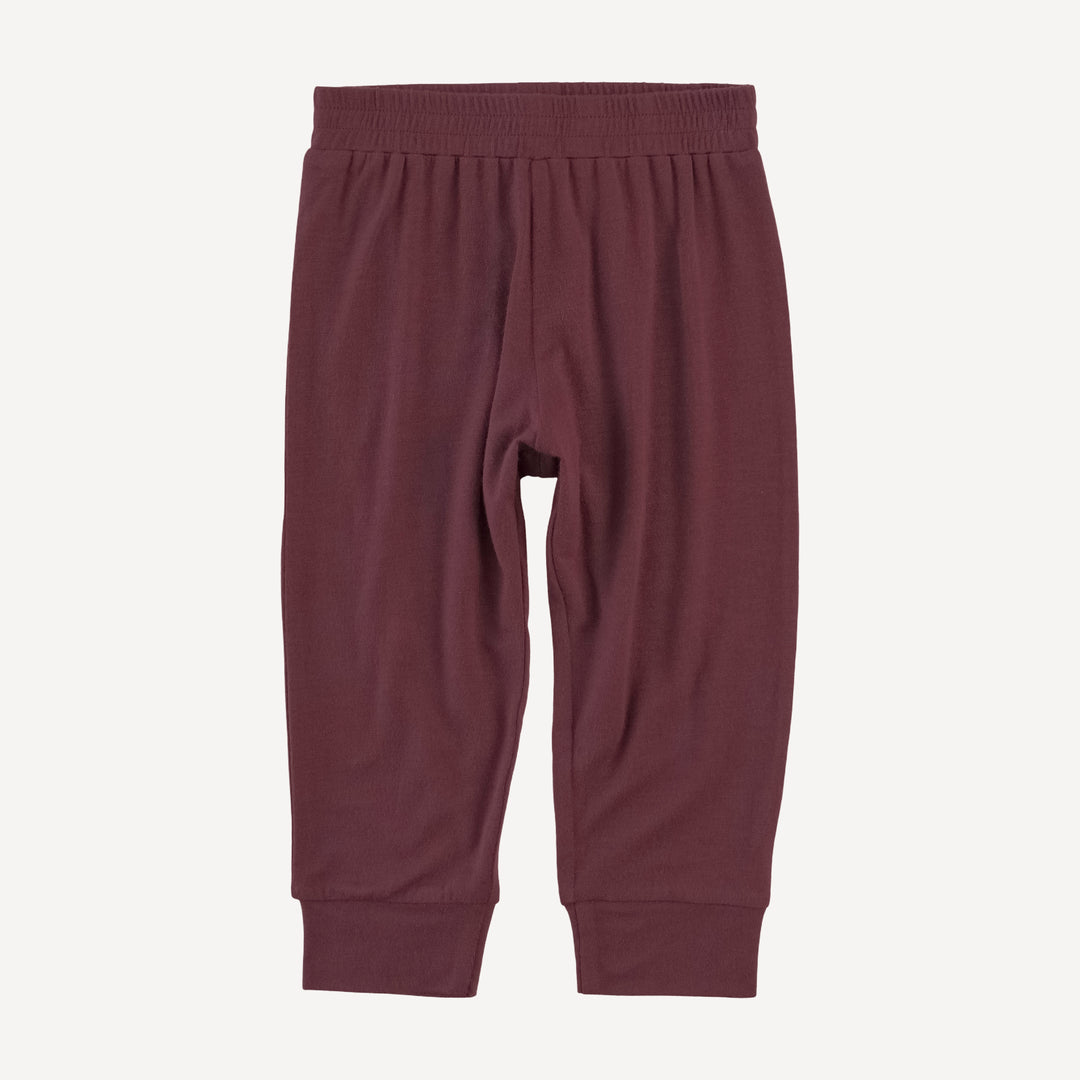 cuffed jogger | mahogany | modal