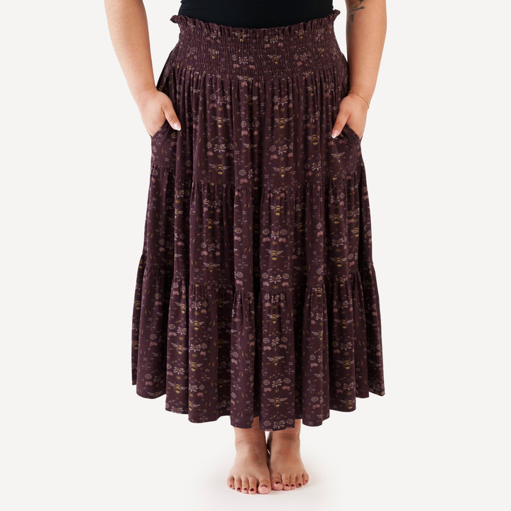 womens maxi skirt | mahogany bee | modal