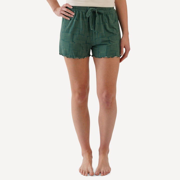 womens loose short | brush strokes | light weight bamboo