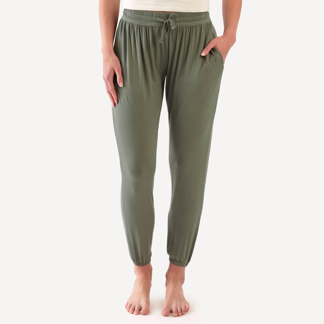 womens relaxed jogger | vetiver | modal