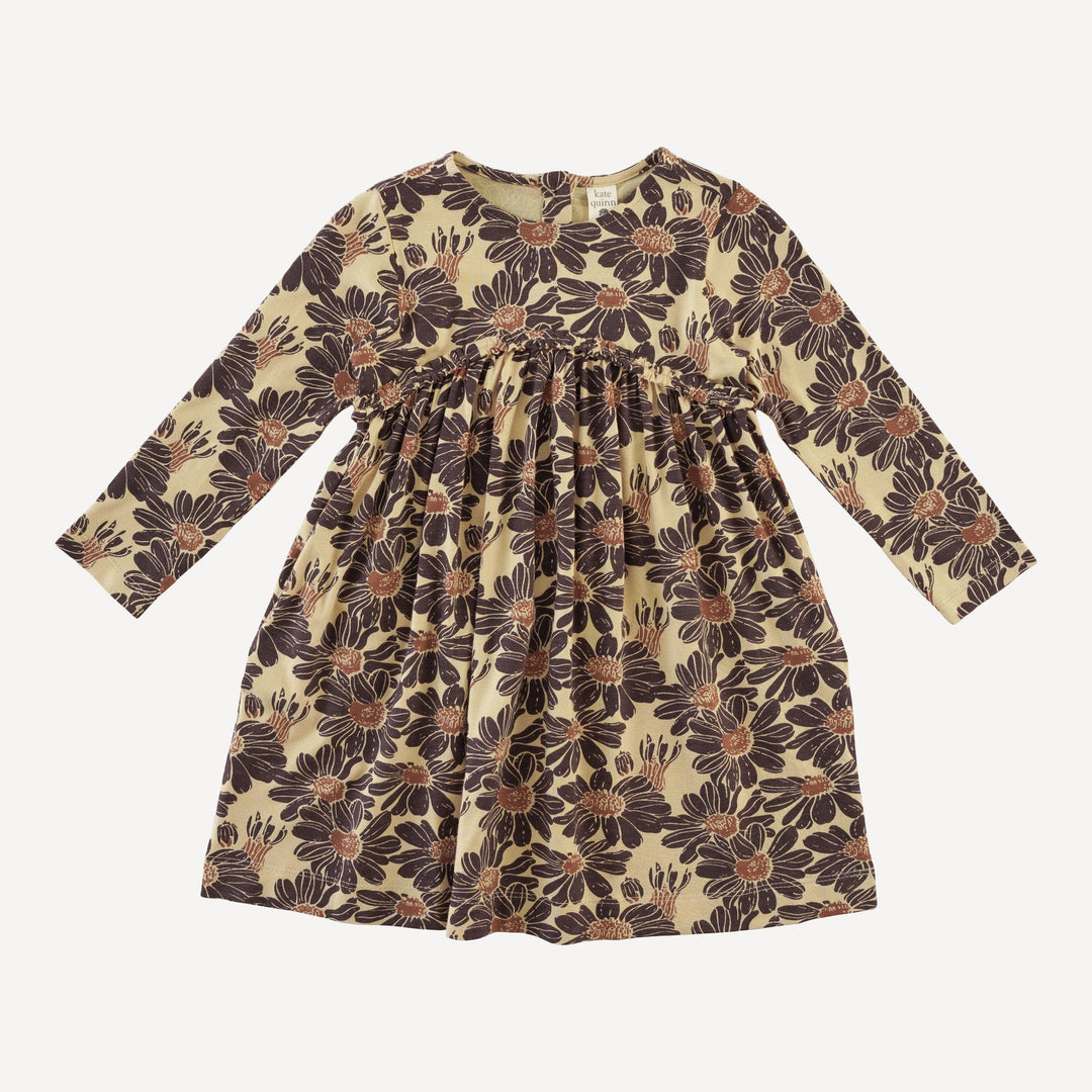 long sleeve rainbow empire dress | cedar northwest daisy | bamboo