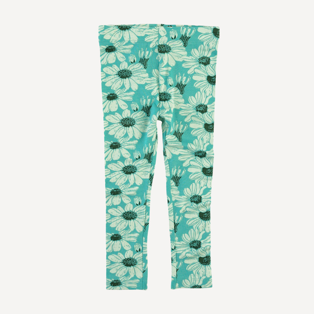 oversized sweatshirt + legging set | green daisy | bamboo