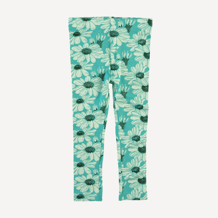 oversized sweatshirt + legging set | green daisy | bamboo